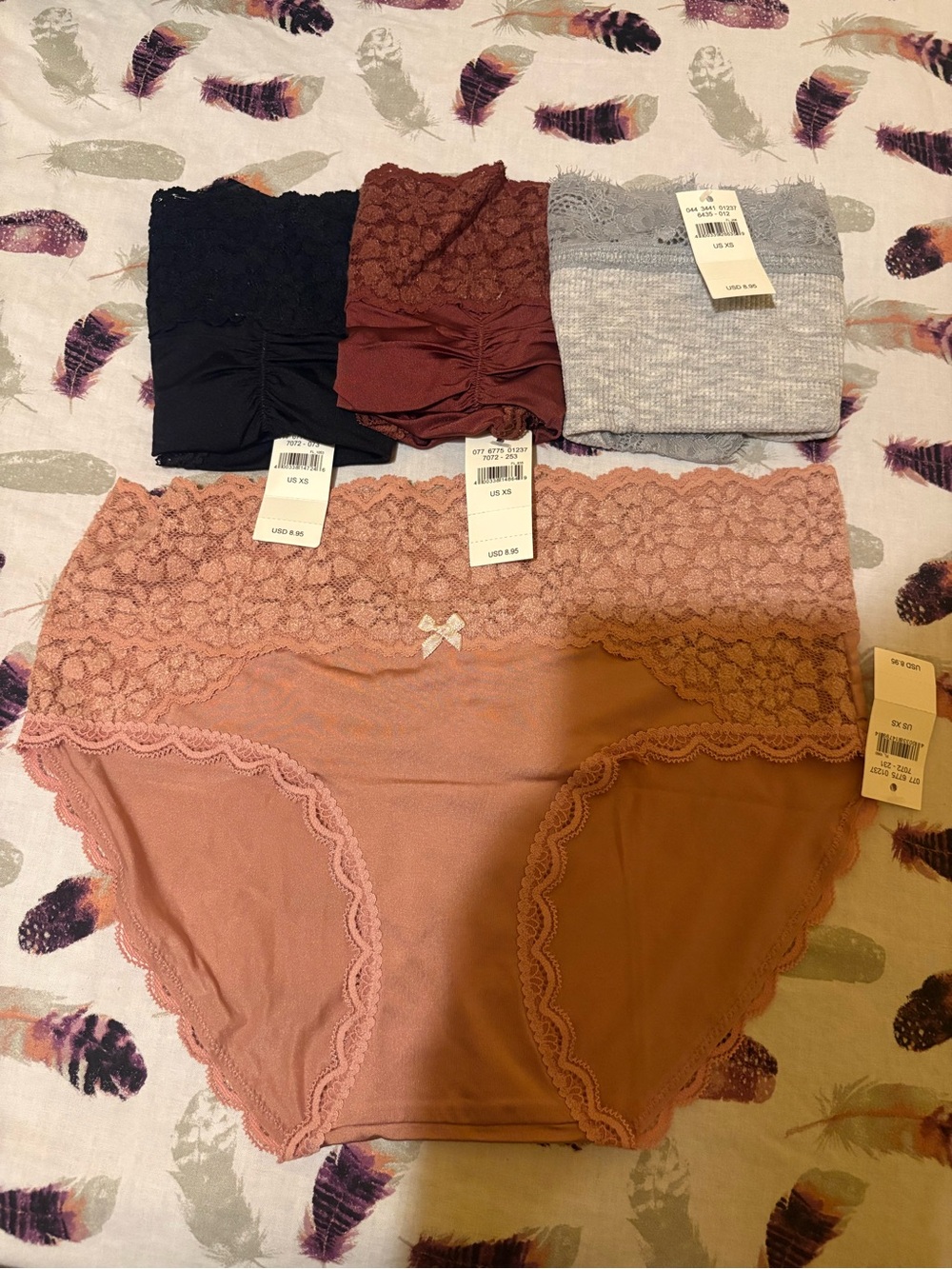 Aerie Lace-Trim High-Waist Briefs